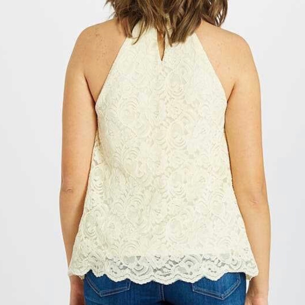 NWT Altair’d State Natural Lace Roxanne Top Small